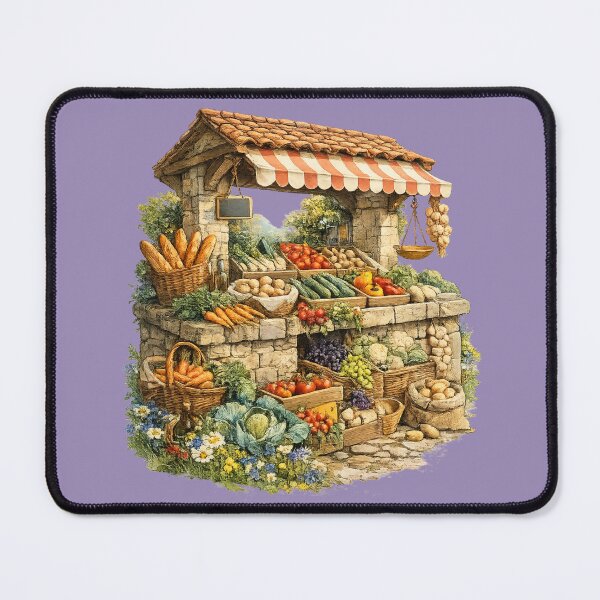 Item preview, Vintage French Country Market Illustration – Retro Provence Design Art designed and sold by MagicMakerPh.