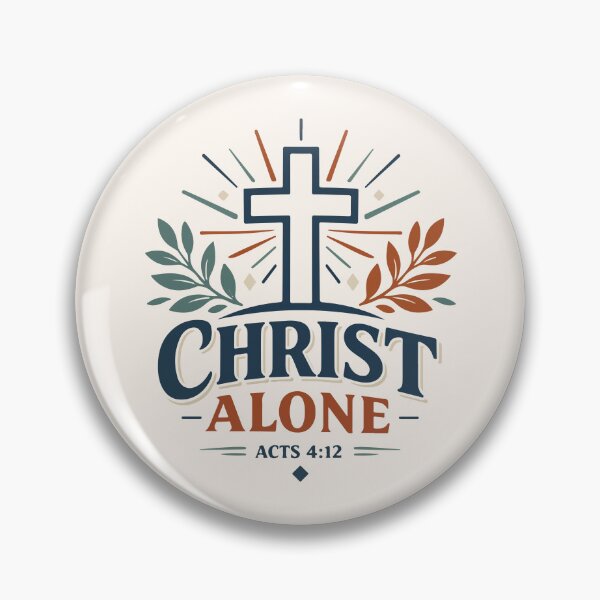 Item preview, Christ Alone Christian Cross – Acts 4:12 Bible Verse Art designed and sold by stylishdzign.
