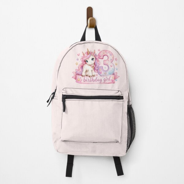 Item preview, Birthday girl 3 unicorn watercolor aesthetic designed and sold by Infdesigner.