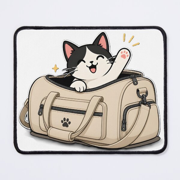 Item preview, The Cat's Out of the Bag | Funny Cat Pun Cartoon T-Shirt designed and sold by BabiesNanimals.