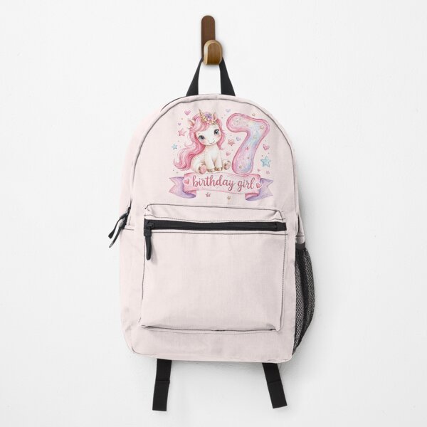 Item preview, Birthday girl 7 unicorn watercolor aesthetic designed and sold by Infdesigner.
