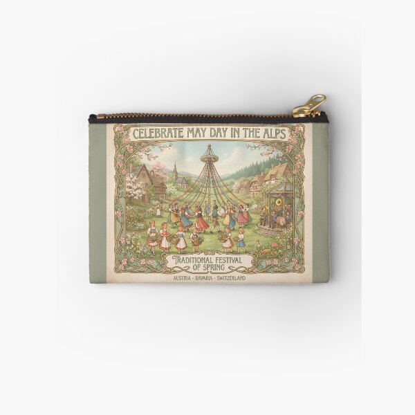 Item preview, Celebrate May Day in the Alps Vintage Illustration designed and sold by Koalangel.