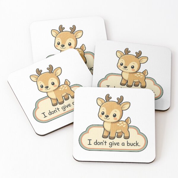 Item preview, Funny Deer Pun – I Don’t Give a Buck designed and sold by Icareis-Studios.