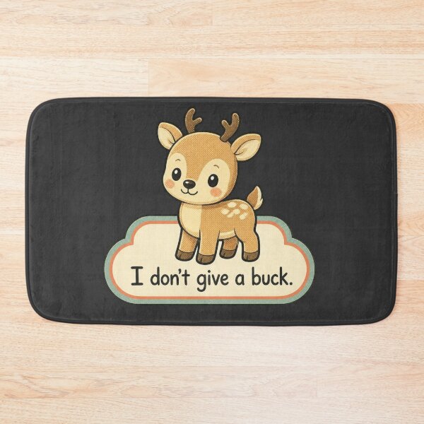 Item preview, Funny Deer Pun – I Don’t Give a Buck designed and sold by Icareis-Studios.