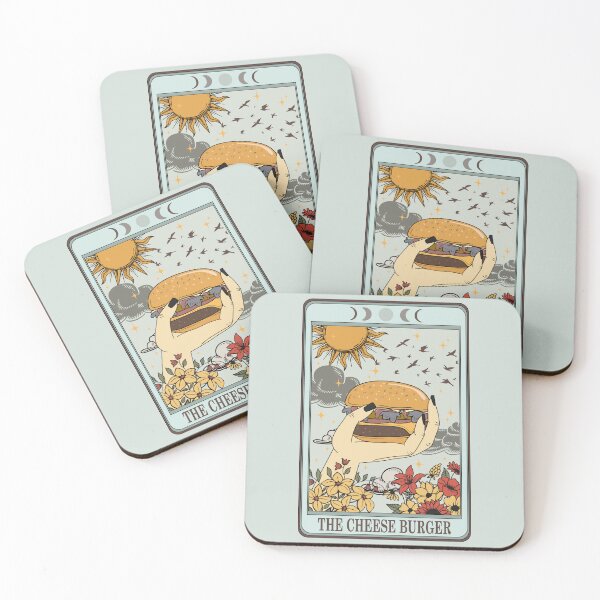 Artikelvorschau, Die Food-Tarotkarte: Der Cheeseburger | Modernes Tarot, Tarot-Memes, Pastell-Tarot entworfen und verkauft von Mildly Mystic.