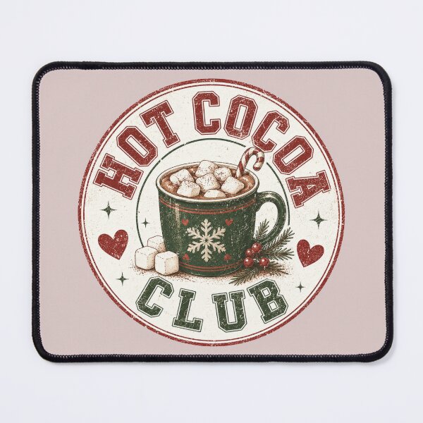 Item preview, Hot Cocoa Club | Cozy Christmas Hot Chocolate Vintage Holiday Design designed and sold by TheStephanieRome.