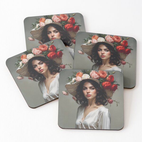 Item preview, Woman with flowers image designed and sold by MK26Designs.