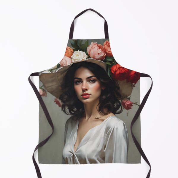 Artikelvorschau, Bild einer Frau mit Blumen entworfen und verkauft von MK26Designs.