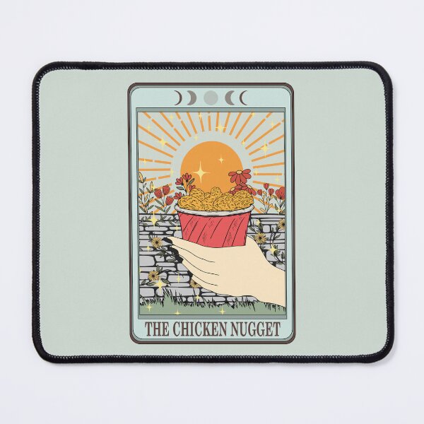 Item preview, Food Tarot Card The Chicken Nugget | modern tarot, tarot memes, pastel tarot designed and sold by Mildly Mystic.