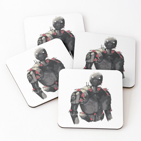 Item preview, K-2SO Blooming with Flowers | Rogue One Droid | Star Wars Botanical Artwork designed and sold by GeekMix.