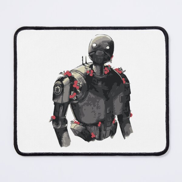 Item preview, K-2SO Blooming with Flowers | Rogue One Droid | Star Wars Botanical Artwork designed and sold by GeekMix.