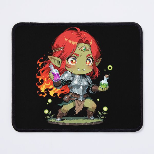 Item preview, Grona - The Orc Alchemist with Potions designed and sold by Peachymuse.