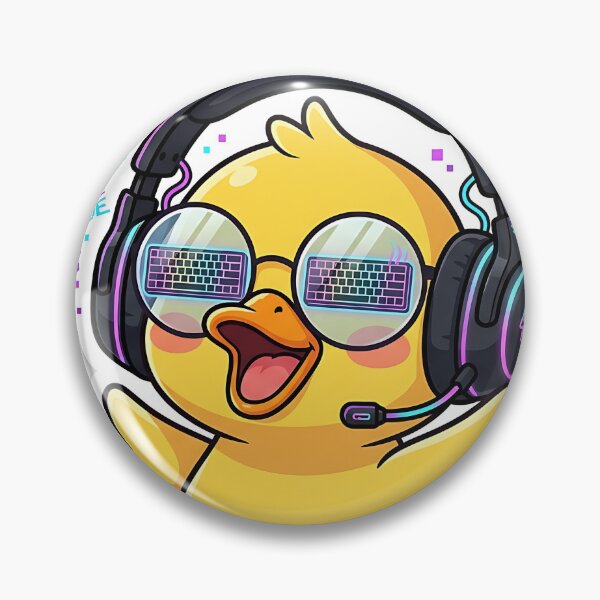 Item preview, Cool Duck Wearing Headphones Sticker designed and sold by Ghostshop13.