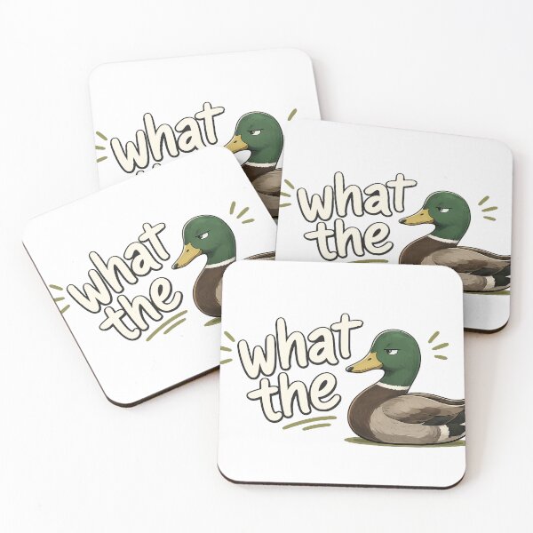 Item preview, What the Duck | Funny Mallard Duck Pun Cartoon designed and sold by BabiesNanimals.