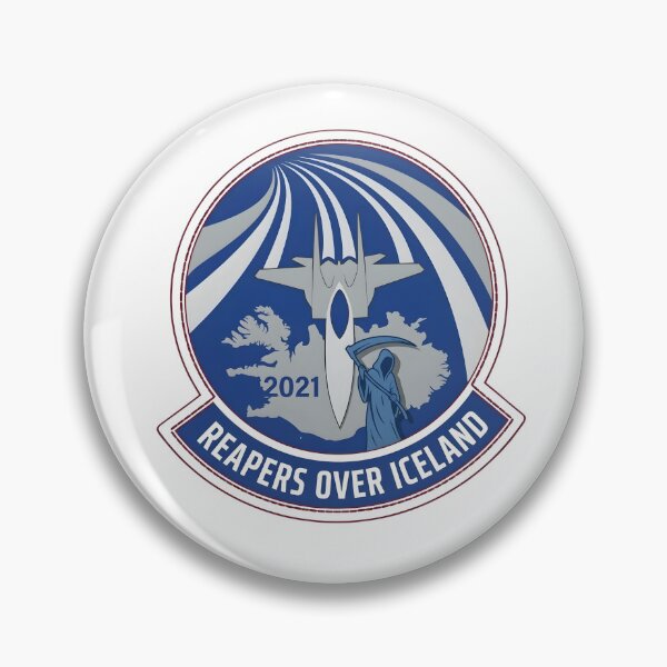 Item preview, USAF 493rd Fighter Squadron "Grim Reapers" Reapers Over Iceland 2021 Patch designed and sold by CharlieDesings.