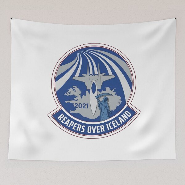 Item preview, USAF 493rd Fighter Squadron "Grim Reapers" Reapers Over Iceland 2021 Patch designed and sold by CharlieDesings.