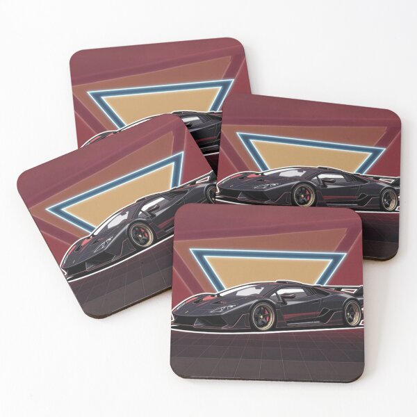 Item preview, Retro Vector Supercar | Neon Performance Car Illustration designed and sold by Nexus Space.