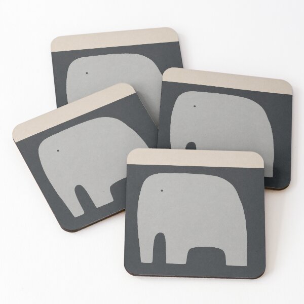 Item preview, "Slow Giant" – Minimalist Grey Elephant Art. By Moodzu. designed and sold by Moodzu.