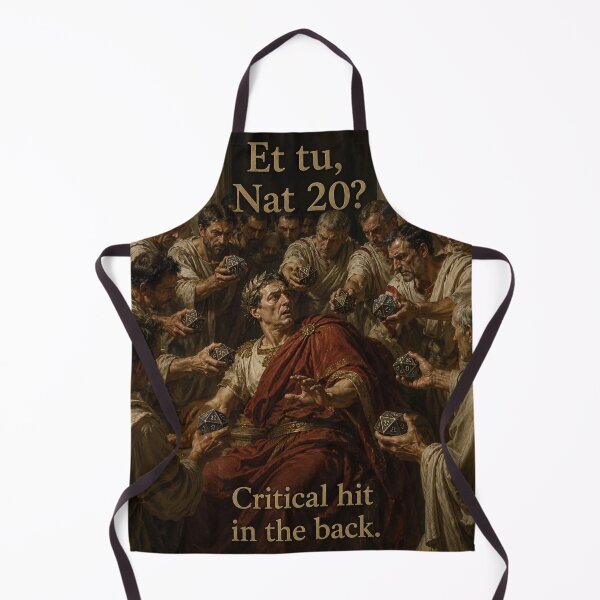 Item preview, Et Tu Nat 20? Julio César D&D Meme - Golpe crítico designed and sold by WhiteStrokeDesigns.