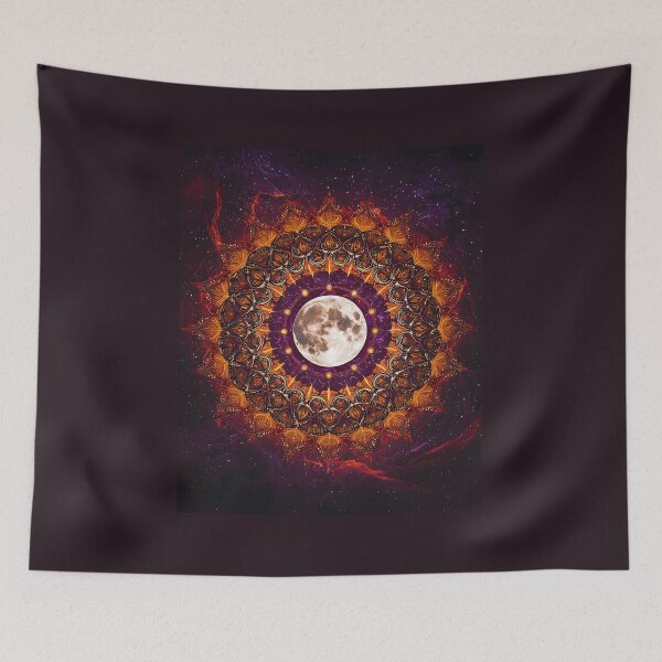 Item preview, 3d Render Of Moon Phases Mandala Digital designed and sold by Checho30.