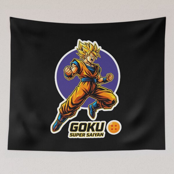 Item preview, Super Saiyan Goku Powering Up Dragon Ball Z Anime Vector designed and sold by luffy2374.