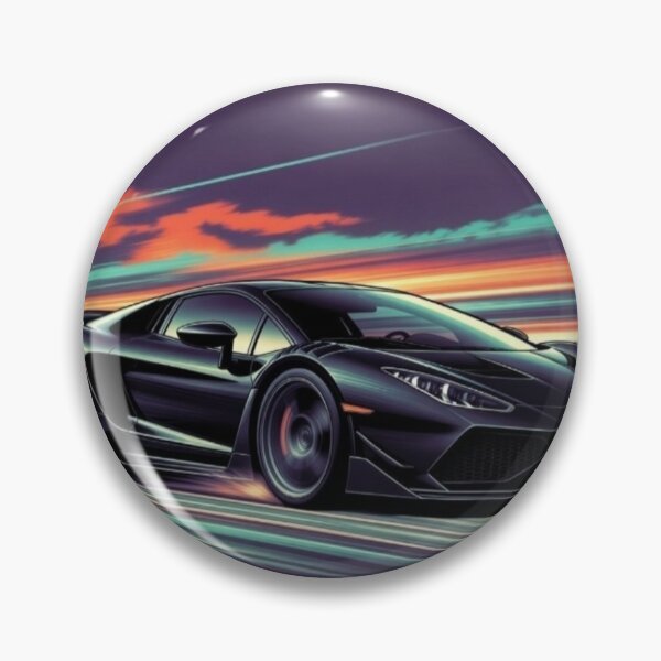 Item preview, Midnight Supercar Speed | Black Exotic Car Neon Performance Art designed and sold by Nexus Space.