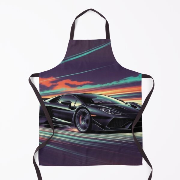 Item preview, Midnight Supercar Speed | Black Exotic Car Neon Performance Art designed and sold by Nexus Space.