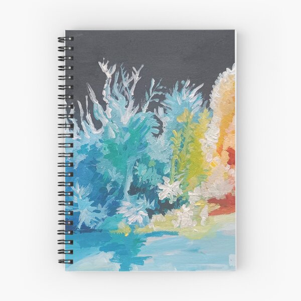 Item preview, Vibrant Abstract Forest Landscape Painting. designed and sold by fbtrisha.