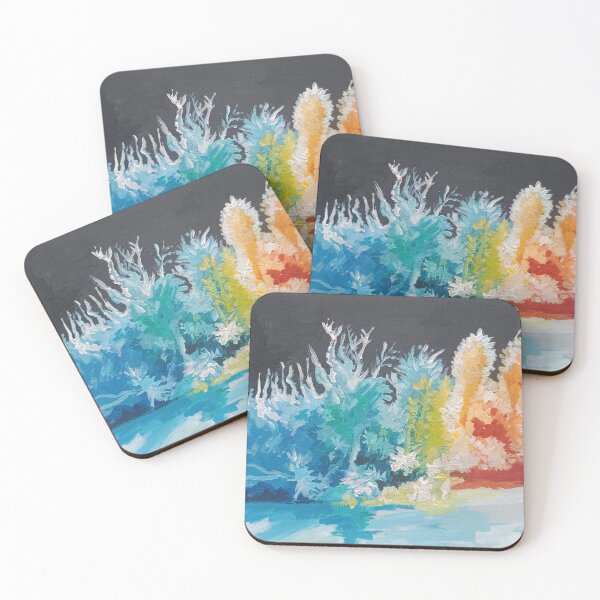 Item preview, Vibrant Abstract Forest Landscape Painting. designed and sold by fbtrisha.