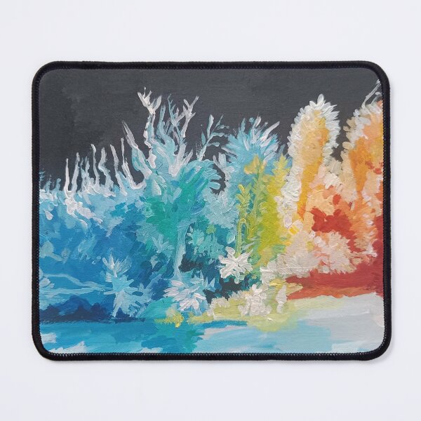 Item preview, Vibrant Abstract Forest Landscape Painting. designed and sold by fbtrisha.