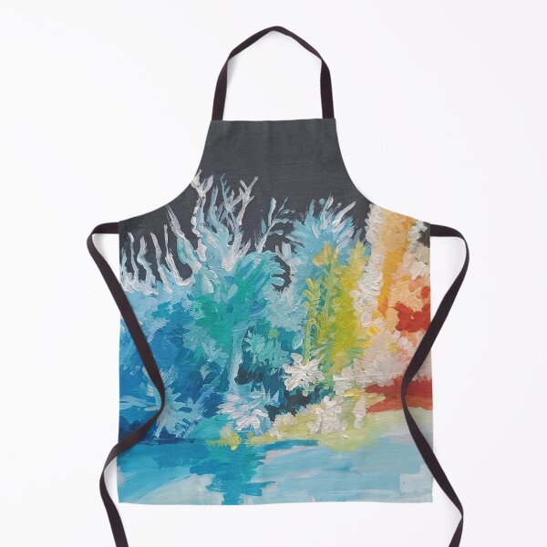 Item preview, Vibrant Abstract Forest Landscape Painting. designed and sold by fbtrisha.