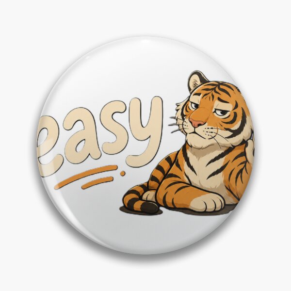 Item preview, Easy Tiger | Funny Relaxed Tiger Cartoon designed and sold by BabiesNanimals.