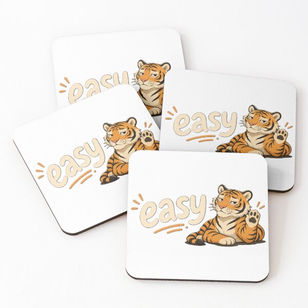 Item preview, Easy Tiger | Funny Relaxed Tiger Cartoon designed and sold by BabiesNanimals.