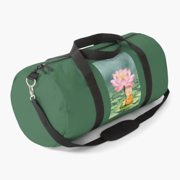 Item preview, Little Monk and Frog Under a Lotus designed and sold by ritusdesigns.