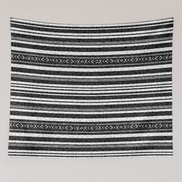 Item preview, BLACK AND WHITE LEOPARD PRINT TRIBAL GEOMETRIC PATTERN DESIGN BY MWADZSTUDIO designed and sold by LYFSTYLE.GEMS.