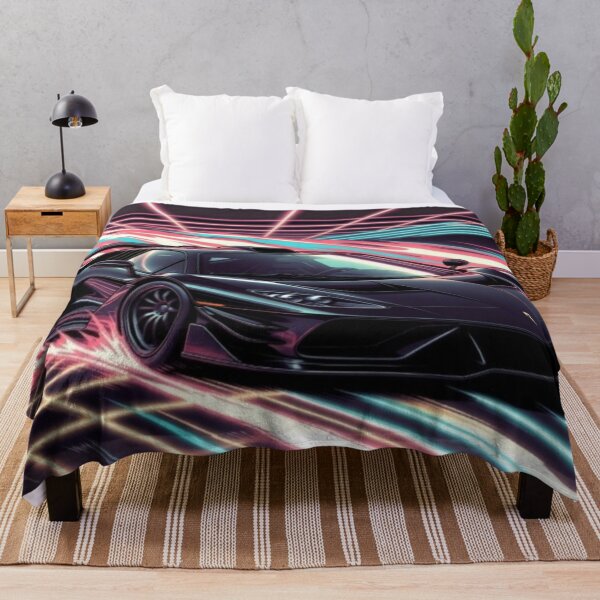 Item preview, Cyberpunk Black Supercar | Neon Synthwave Speed Vector Art designed and sold by Nexus Space.