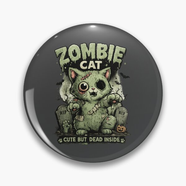 Item preview, Zombie Cat Cute But Dead Inside | Funny Halloween Cat Gift designed and sold by BankshopTH.