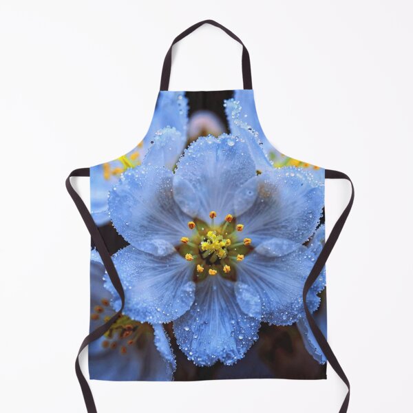 Item preview, Ethereal Ice Blue Flower with Morning Dew designed and sold by WitchyBotanicaArt.