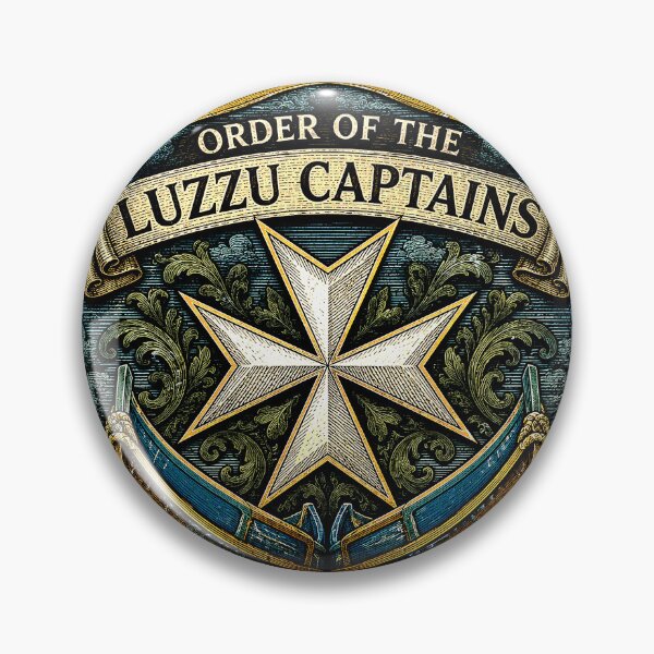 Item preview, Order of the Luzzu Captains Malta Maritime Pride Shield Artwork designed and sold by RoyalOrderGallery.