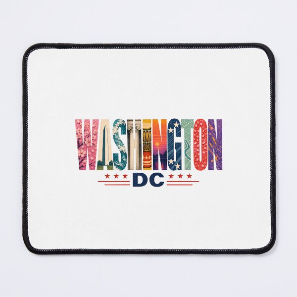 Item preview, Washington DC: Landmark Collage Lettering designed and sold by Fenay Designs.
