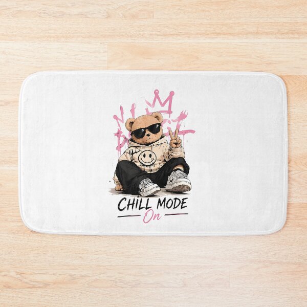 Item preview, Chill Mode On - Cool Teddy Bear Urban Streetwear Art designed and sold by Velouria Universe.