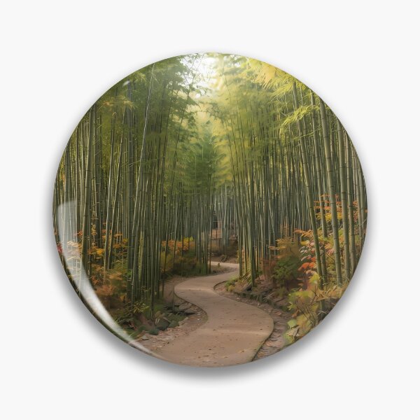 Item preview, Damyang Juknokwon Bamboo Forest in Autumn - Golden Foliage and Serene Path designed and sold by SOOstudio73.