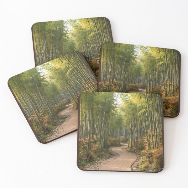 Item preview, Damyang Juknokwon Bamboo Forest in Autumn - Golden Foliage and Serene Path designed and sold by SOOstudio73.