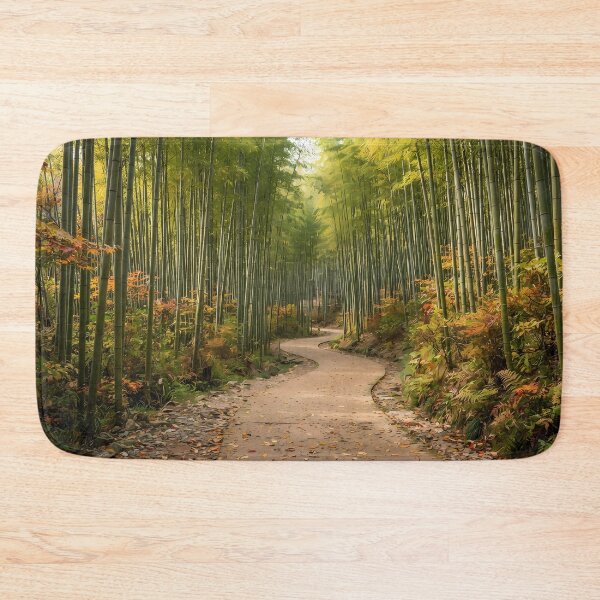 Item preview, Damyang Juknokwon Bamboo Forest in Autumn - Golden Foliage and Serene Path designed and sold by SOOstudio73.