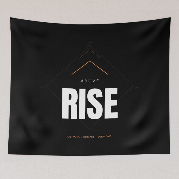 Item preview, Above Rise Motivational Typography Design designed and sold by Hayir Design.