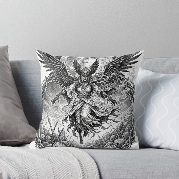 Item preview, Moon Valkyrie | Dark Viking Mythology Illustration designed and sold by BloopyWorks.