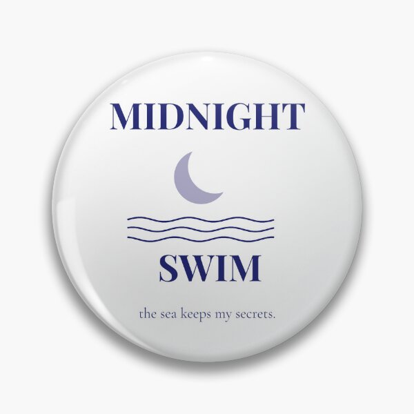 Item preview, Midnight Swim Moon And Waves Minimalist Design designed and sold by corevork.