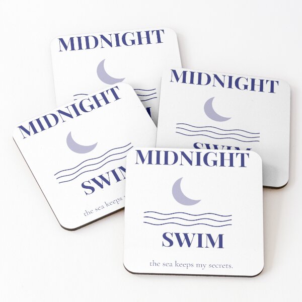 Item preview, Midnight Swim Moon And Waves Minimalist Design designed and sold by corevork.