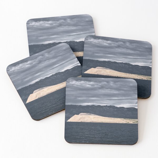Item preview, Prvić Island opposite Baška on Krk with Velebit mountains designed and sold by RastislavS.