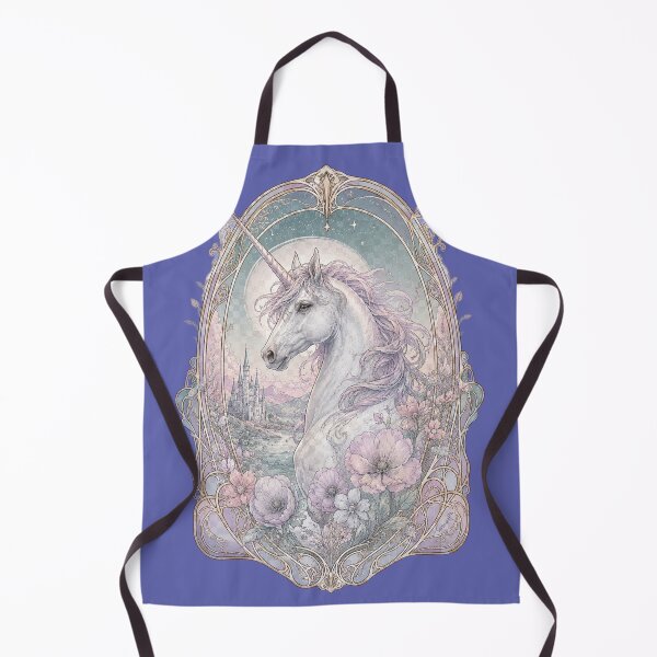 Item preview, Art Nouveau Unicorn VI designed and sold by UnicornAndRaven .